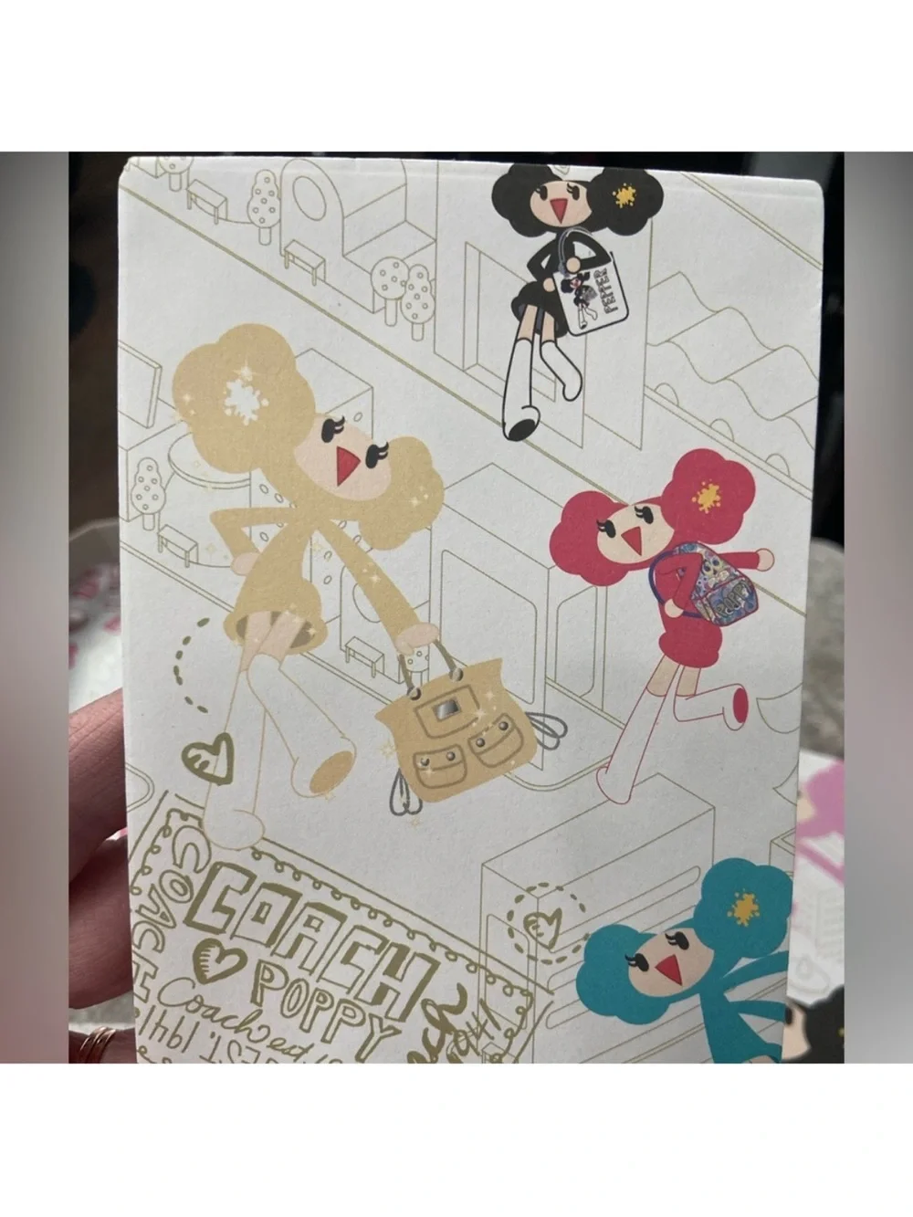 Coach Poppy Chan note cards complete set brand new